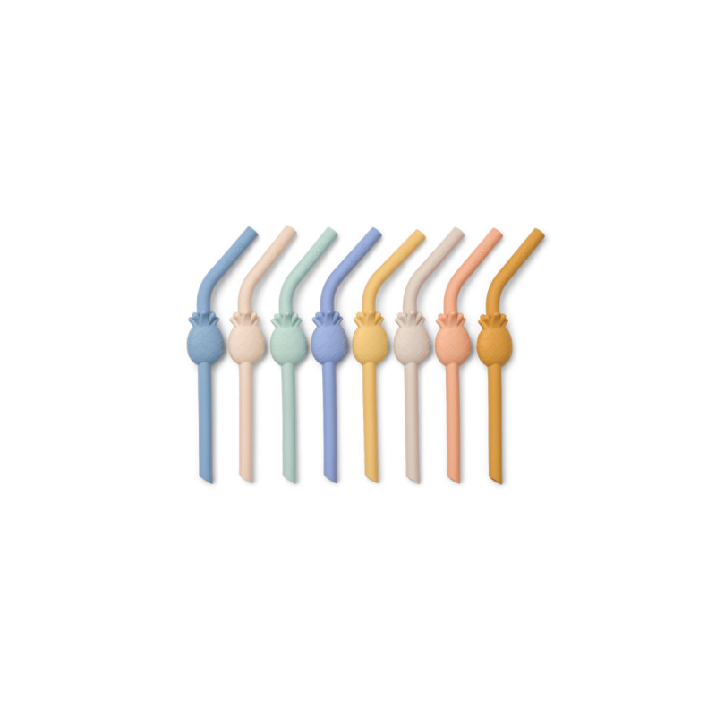 LIEWOOD paie din silicon Carlson Ananas set 8 bucăți