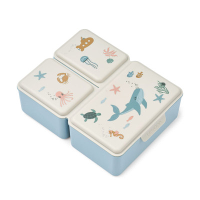 LIEWOOD cutie pentru gustări copii Driss Sea creature / Sandy