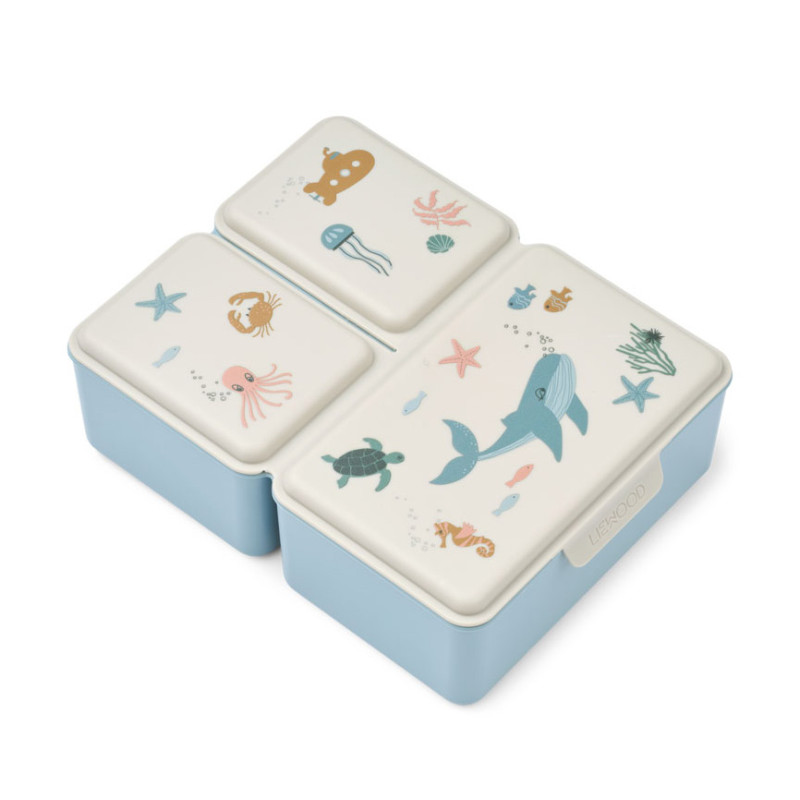 LIEWOOD cutie pentru gustări copii Driss Sea creature / Sandy
