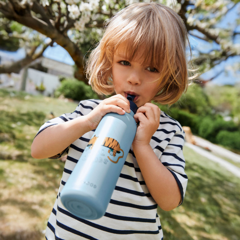 Sticlă termoizolantă 500 ml LIEWOOD Falk Tiger / Beach blue