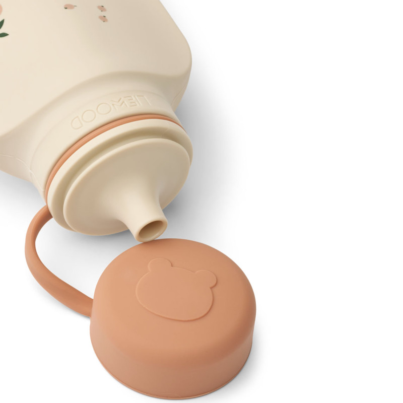 LIEWOOD sticlă din silicon pentru smoothie Lizzie set 2 Peach / Sea shell