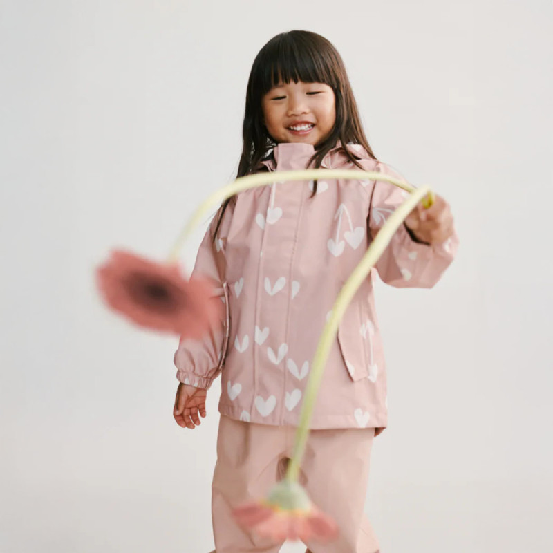 LIEWOOD set impermeabil Pedia – jachetă și pantaloni Sweethearts / Pale tuscany