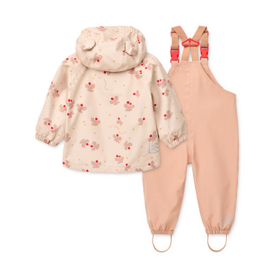 LIEWOOD set impermeabil Manu Butterfly / Apple Blossom