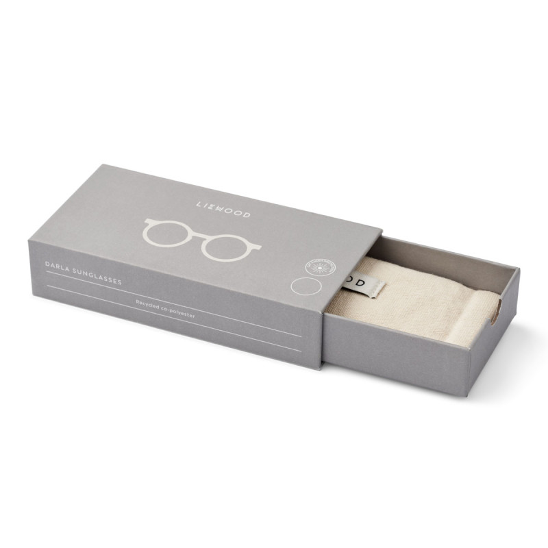 Ochelari de soare LIEWOOD Darla Whale Blue transparent 1-3 ani