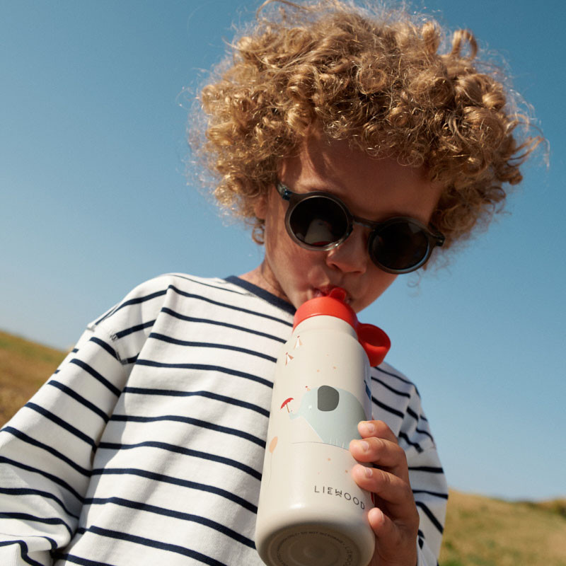 Ochelari de soare LIEWOOD Darla Whale Blue transparent 1-3 ani