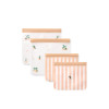 LIEWOOD pungi pentru alimente Rebus set 4 Peach / Sea shell