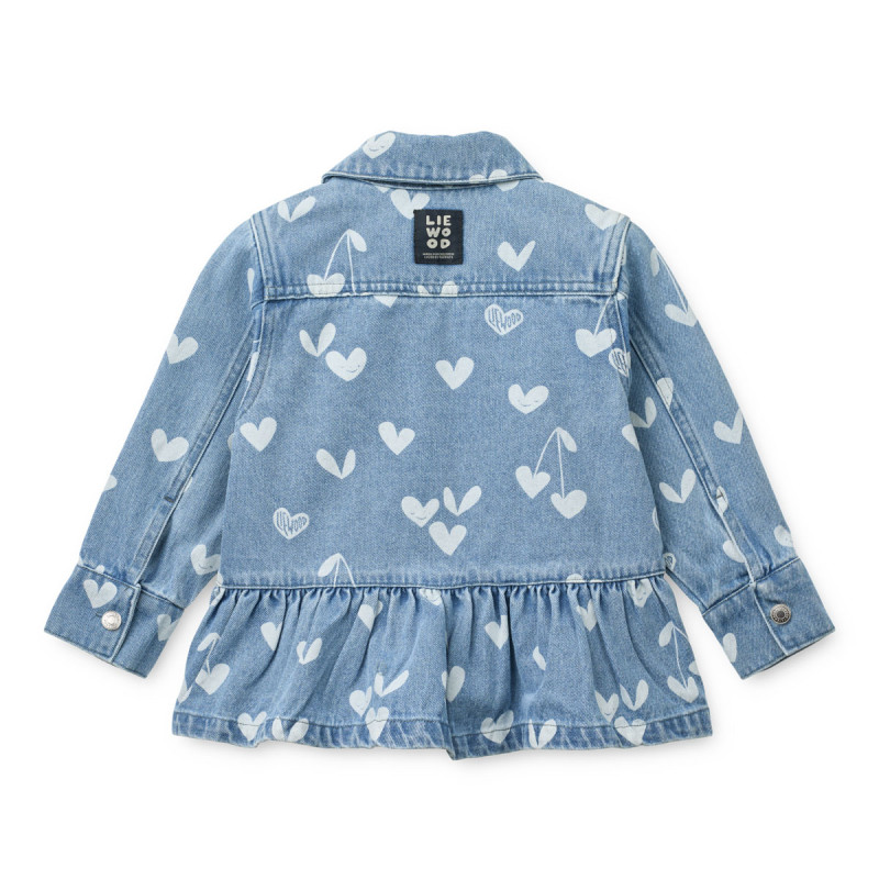 LIEWOOD Kenza cămașă din denim Sweethearts / light blue denim