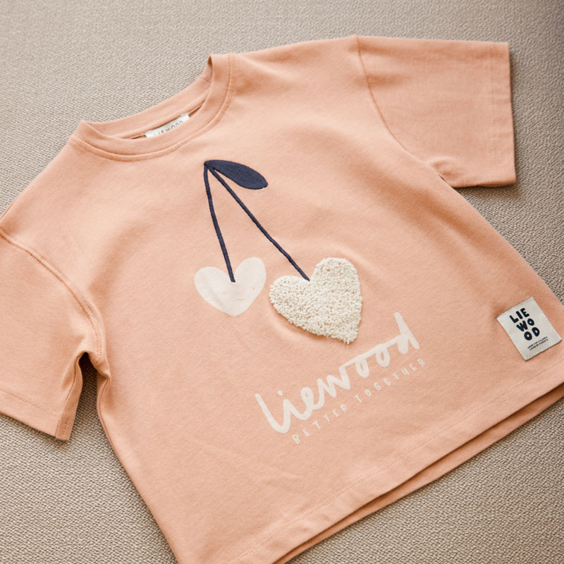 LIEWOOD Tyler tricou Sweethearts / Pale tuscany