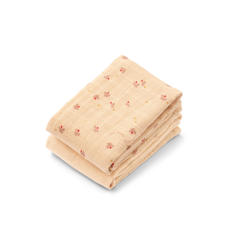 LIEWOOD scutece muselină Lewis set 2 bucăți Mini butterfly / Apple blossom mix
