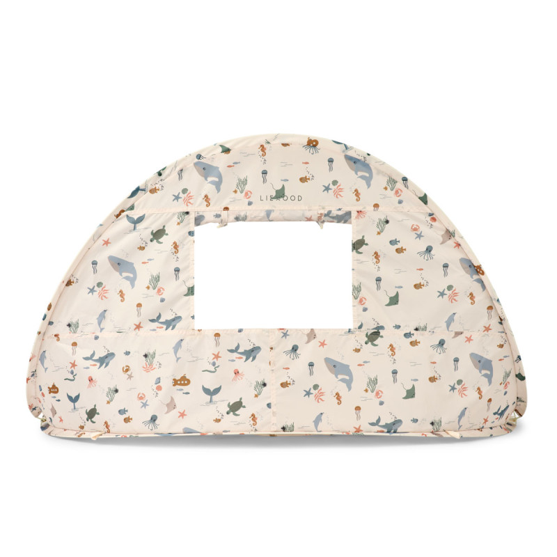 Cort de plajă cu piscină LIEWOOD Everett Sea creature / Sandy