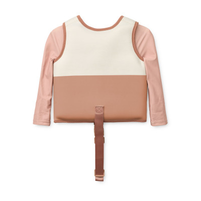 LIEWOOD vestă de înot cu mâneci Dove Tuscany rose multi mix