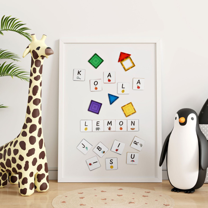 Cărți magnetice litere mari 40 buc