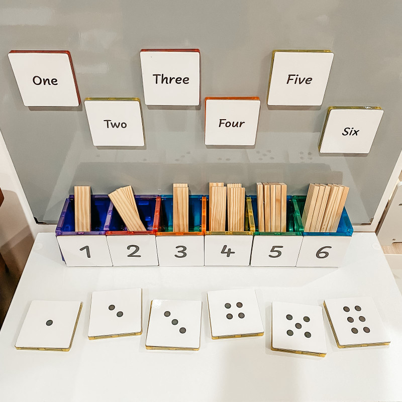 Cărți magnetice numere și calcule 40 buc