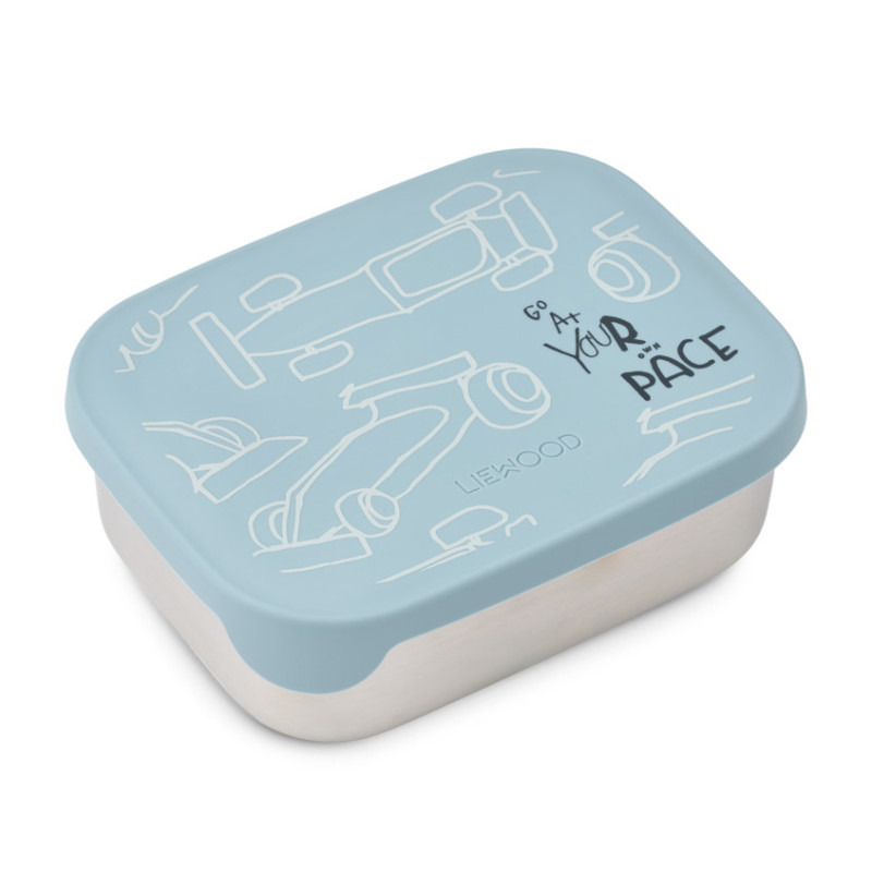 Cutie pentru gustare LIEWOOD Arthur Race cars / Beach blue