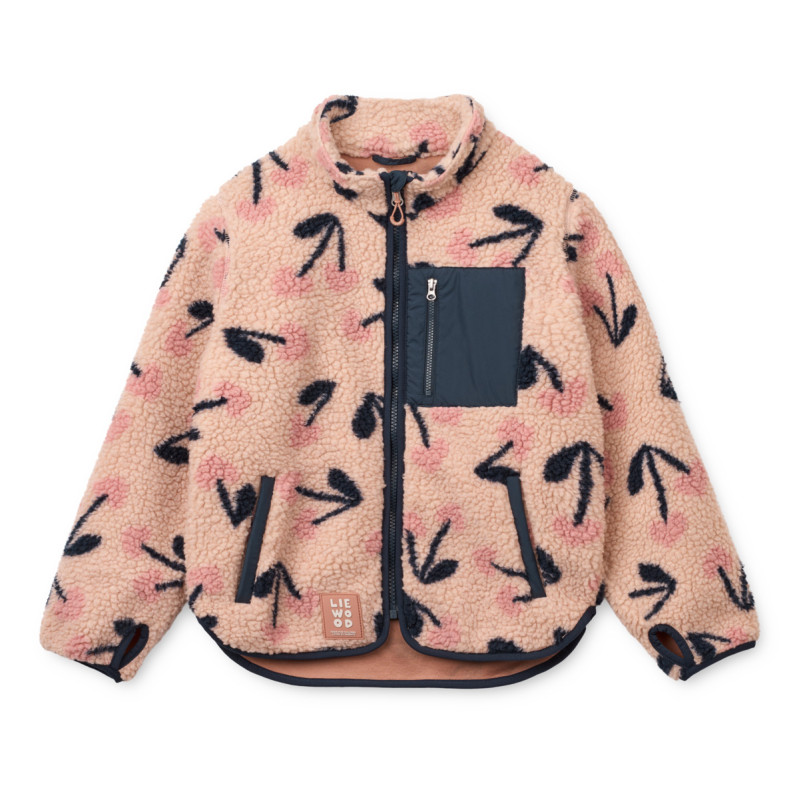 LIEWOOD Jachetă fleece Nolan Mega Cherry heart / Rosey