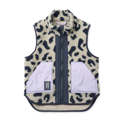 LIEWOOD vestă fleece Noam Mega leo / Mist mix