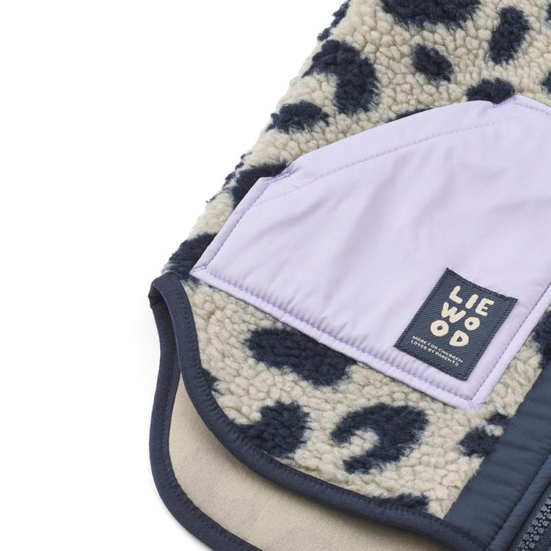 LIEWOOD vestă fleece Noam Mega leo / Mist mix