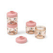 LIEWOOD Dominique recipiente din tritan pentru mâncare 100 ml set 4 Cherry heart / Rosey