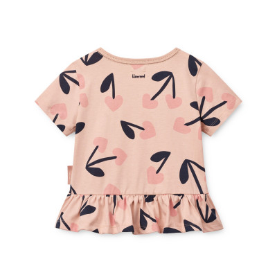 LIEWOOD Tricou KYA Mega Cherry heart / Rosey