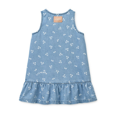 LIEWOOD Sybilla rochie din denim Cherry heart sandy / Denim