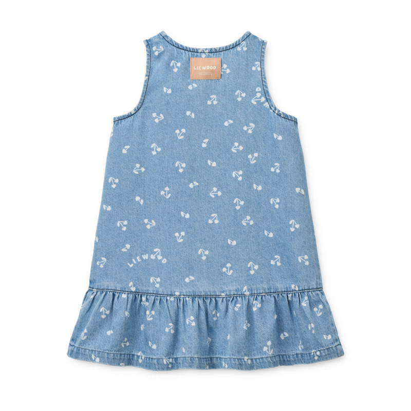 LIEWOOD Sybilla rochie din denim Cherry heart sandy / Denim