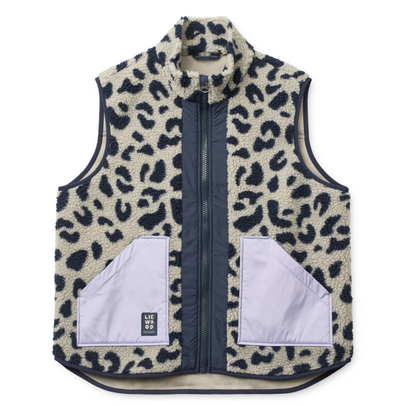 LIEWOOD Nilu vestă fleece damă Mega leo / Mist mix
