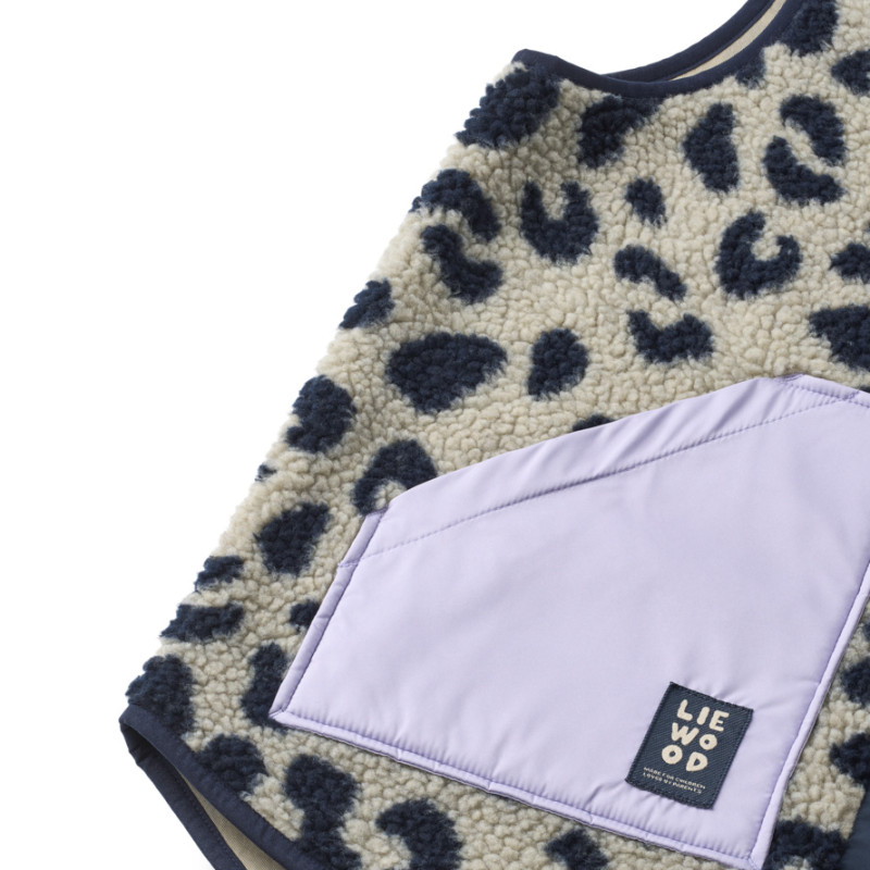 LIEWOOD Nilu vestă fleece damă Mega leo / Mist mix