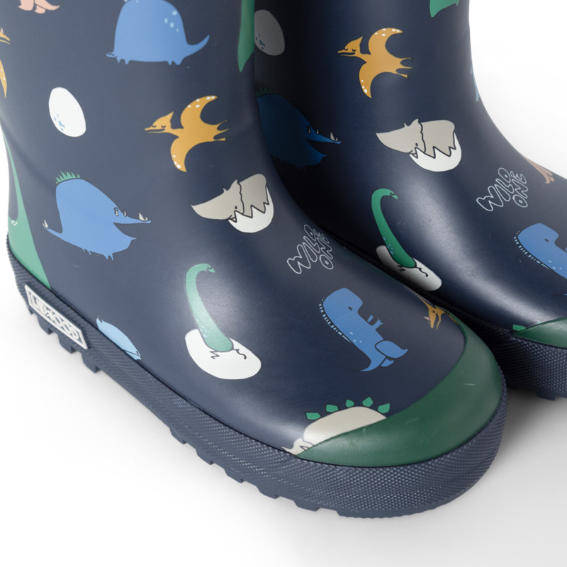 LIEWOOD cizme de cauciuc termo pentru copii Mason Dino roar / Classic navy