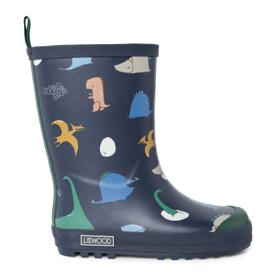 LIEWOOD cizme de cauciuc termo pentru copii Mason Dino roar / Classic navy