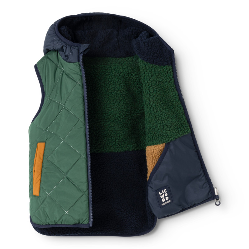 LIEWOOD vestă reversibilă pentru copii Diana Classic navy mix