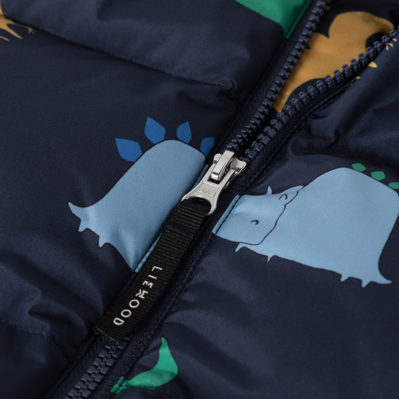 LIEWOOD Polle geacă cu puf Dino roar / Classic navy