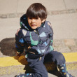 LIEWOOD Polle geacă cu puf Dino roar / Classic navy