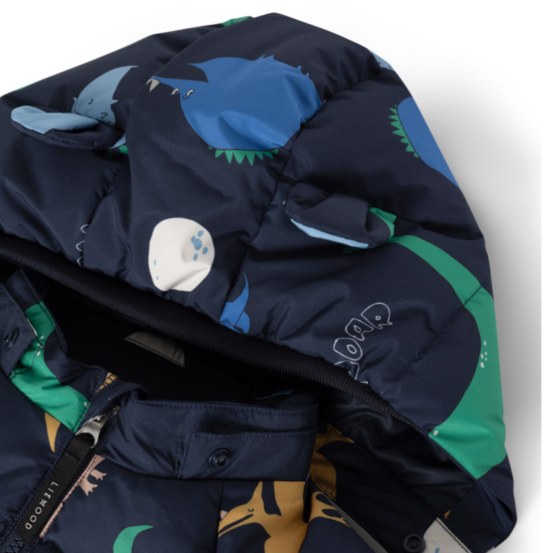 LIEWOOD Polle geacă cu puf Dino roar / Classic navy