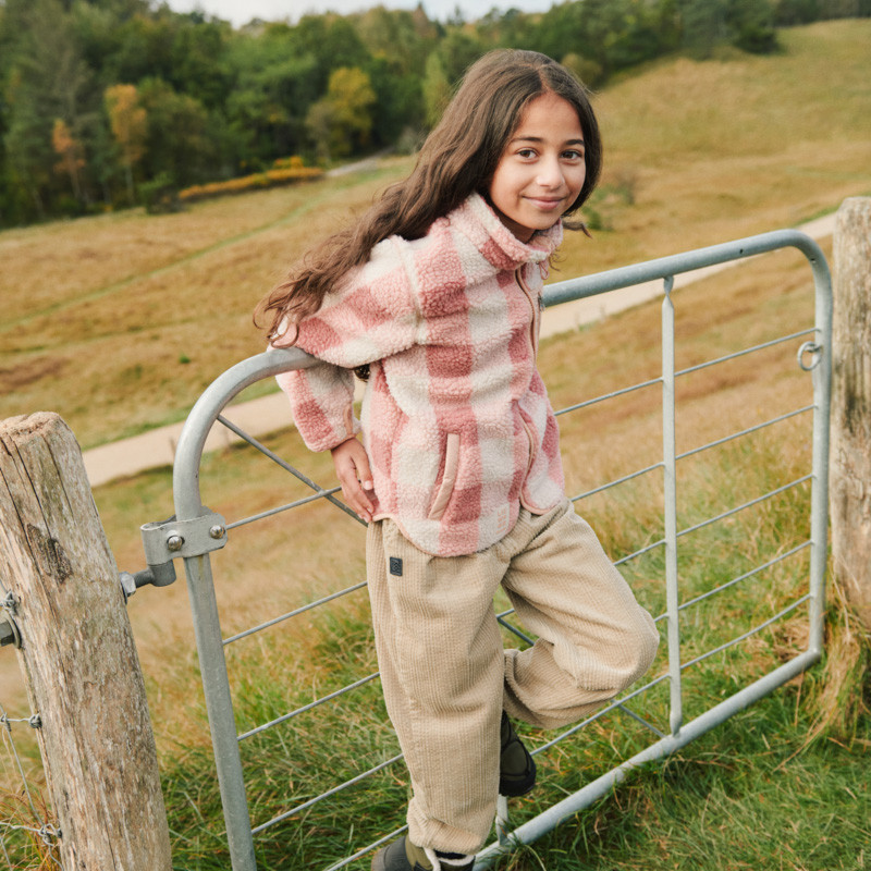 LIEWOOD Jachetă fleece Nolan Mega Check / Rose blush