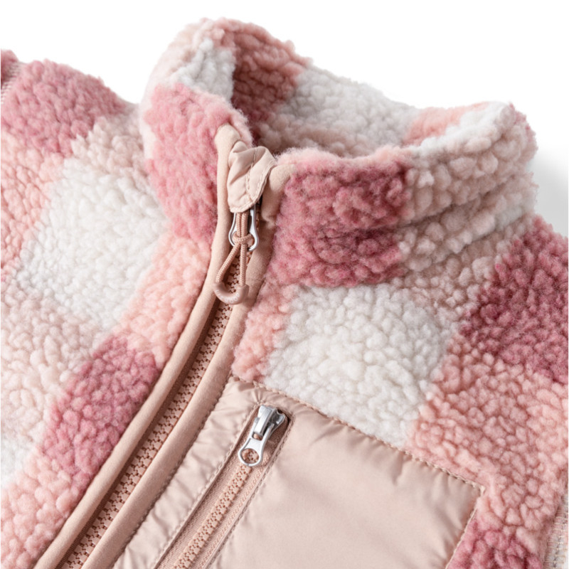 LIEWOOD Jachetă fleece Nolan Mega Check / Rose blush