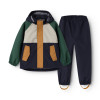 LIEWOOD set impermeabil Pedia – jachetă și pantaloni Garden green multi mix
