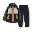 LIEWOOD set impermeabil Pedia – jachetă și pantaloni Garden green multi mix