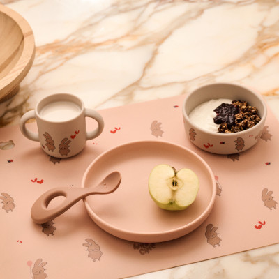 Set de masă din silicon LIEWOOD Vivi Wild child / Rosey