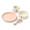 Set de masă din silicon LIEWOOD Vivi Wild child / Rosey