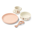 Set de masă din silicon LIEWOOD Vivi Wild child / Rosey