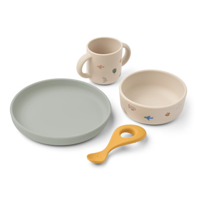 Set de masă din silicon LIEWOOD Vivi Flying / Sandy