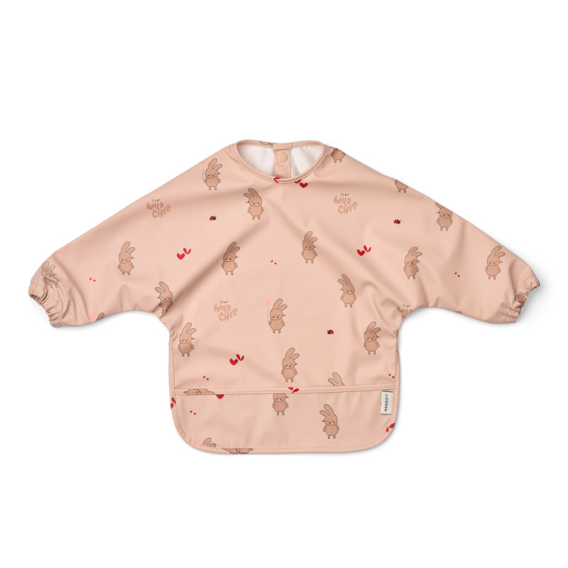 Bavetă cu mâneci LIEWOOD Merle Wild child / Rosey