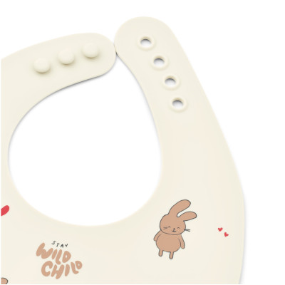 Bavete din silicon LIEWOOD Ember Wild child / Rosey set 2 bucăți