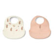 Bavete din silicon LIEWOOD Ember Wild child / Rosey set 2 bucăți