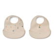 Bavete din silicon LIEWOOD Ember Flying / Sandy set 2 bucăți
