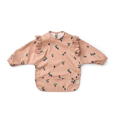 Bavetă cu mâneci LIEWOOD Merle Ruffle Berry / Pale Tuscany