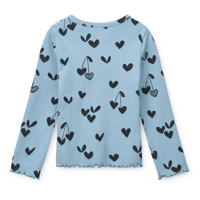 LIEWOOD NIEVE bluză reiată cu mânecă lungă Sweethearts / Beach blue