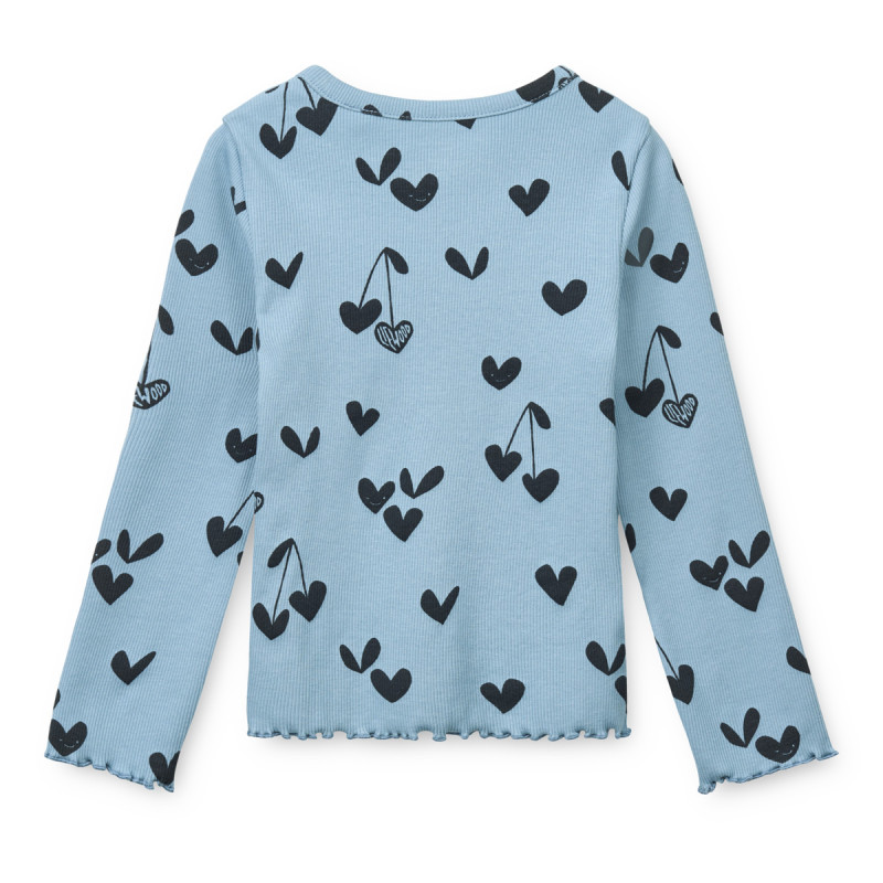 LIEWOOD NIEVE bluză reiată cu mânecă lungă Sweethearts / Beach blue