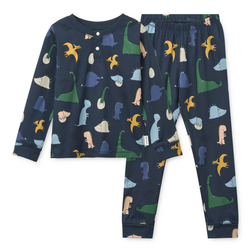 LIEWOOD WILHELM pijama ajustabilă Dino roar / Classic navy