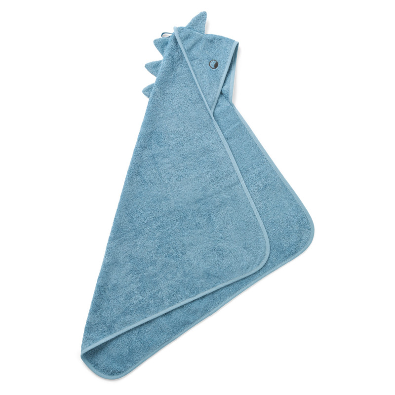 LIEWOOD ALBERT prosop bebe cu glugă Beach blue